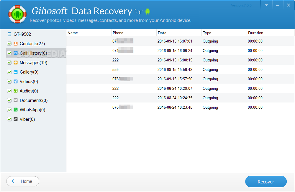 gihosoft free android data recovery